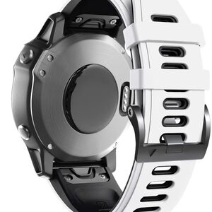 Smartwatch with White and Black Band